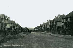 Glenfield Road, Banstead.  Postcard from Lewis Wood collection.