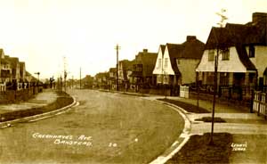 Greenhayes Avenue, Banstead.  Postcard from Lewis Wood collection.