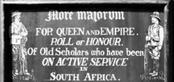 Boer War Panel header